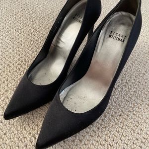 Stuart Weitzman high heels silk leather sole